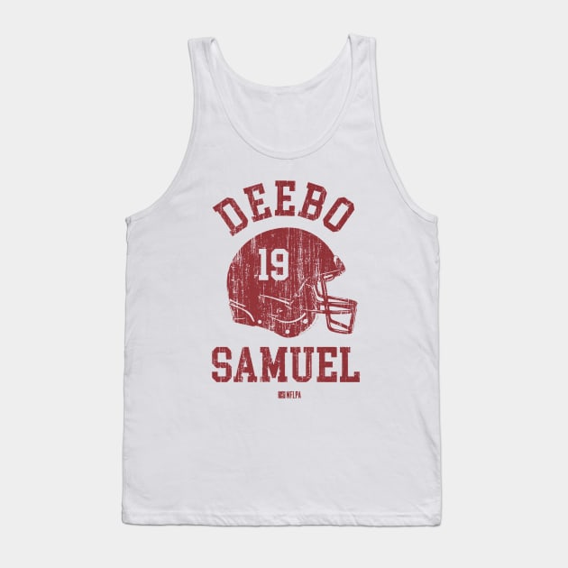 Deebo Samuel San Francisco Helmet Font Tank Top by TodosRigatSot